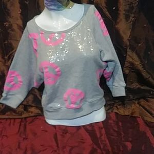 Hard candy peace sweatshirt size m 7-9